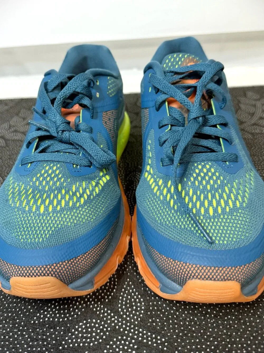 Nike Air Max 2014 'Night Factor' 621077-308 Volt Blue Men's Size 9.5